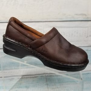 BOC Born Concept Womens Brown Leather Clogs 9